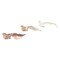 Northlight Glittered Bird Christmas Clip-on Ornaments - 6.5" - Pink and Champagne - Set of 3